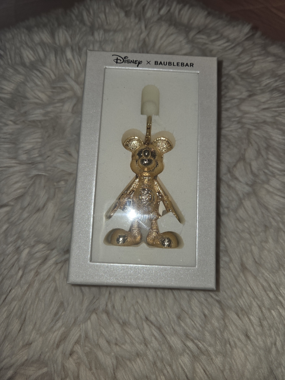 Gold Mickey Keychain